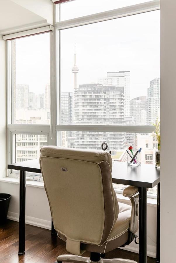 Downtown Toronto+Free Parking+Cn Tower View Apartman Kültér fotó